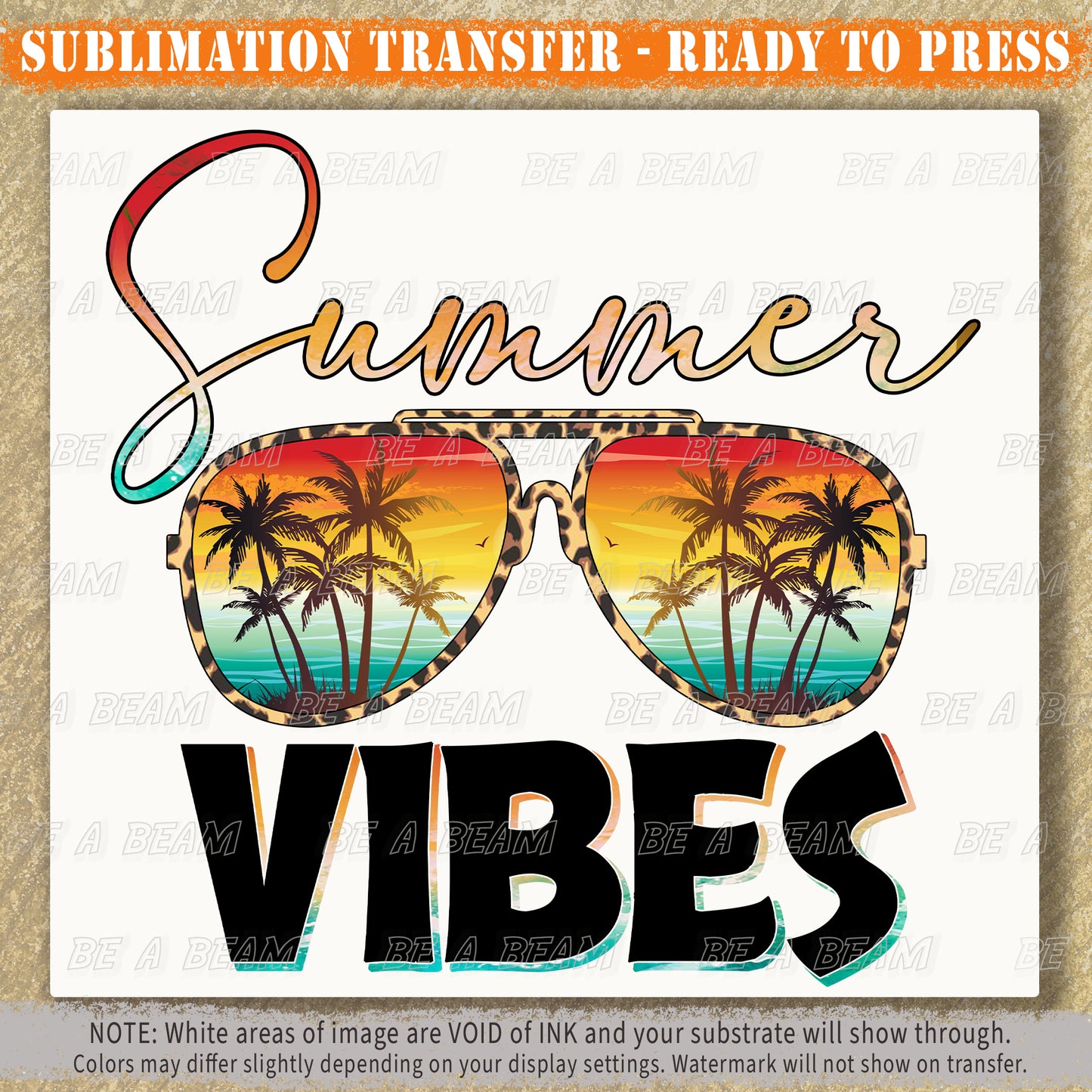 Summer Vibes Sublimation Transfer