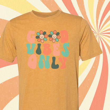 Good Vibes Only Retro Tee