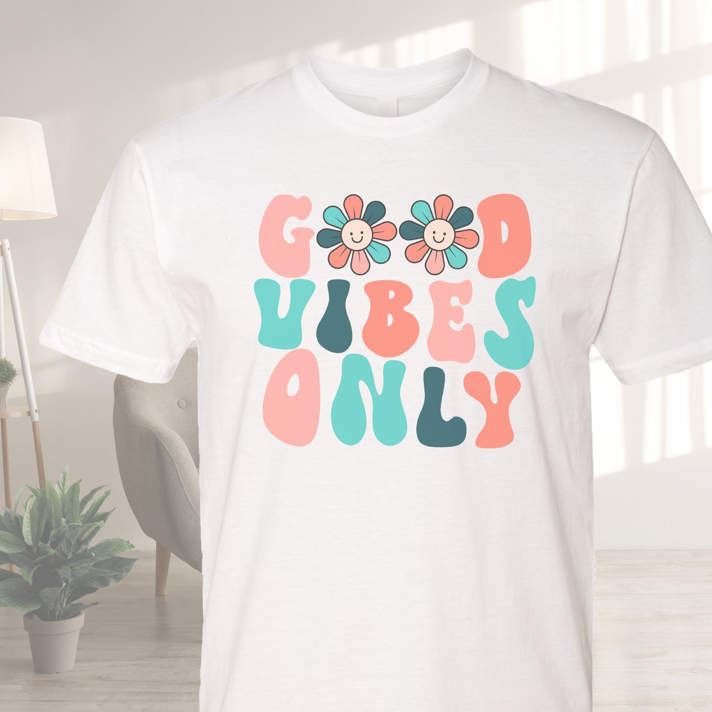 Good Vibes Only Retro Tee